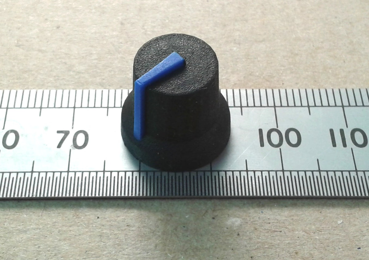 Control Knob for 6mm Splined Shaft Pots With Indicator Line K87MBR T18