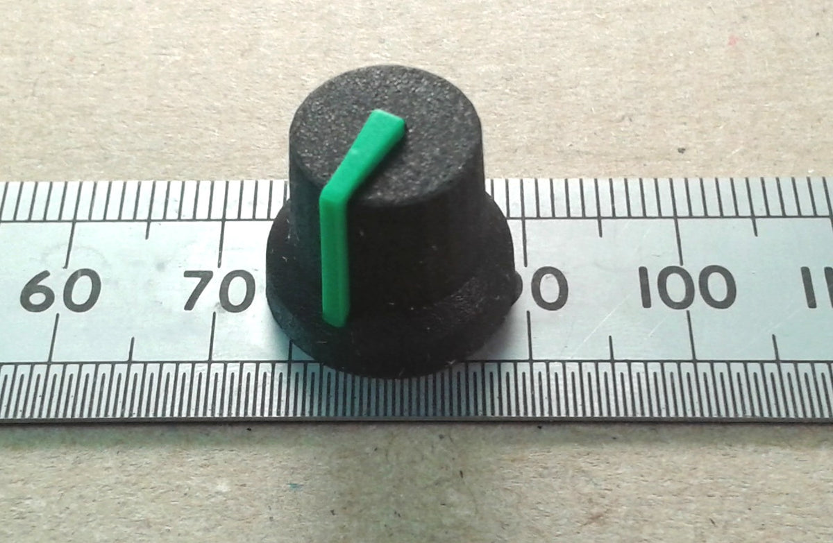 Control Knob for 6mm Splined Shaft Pots With Indicator Line K87MBR T18