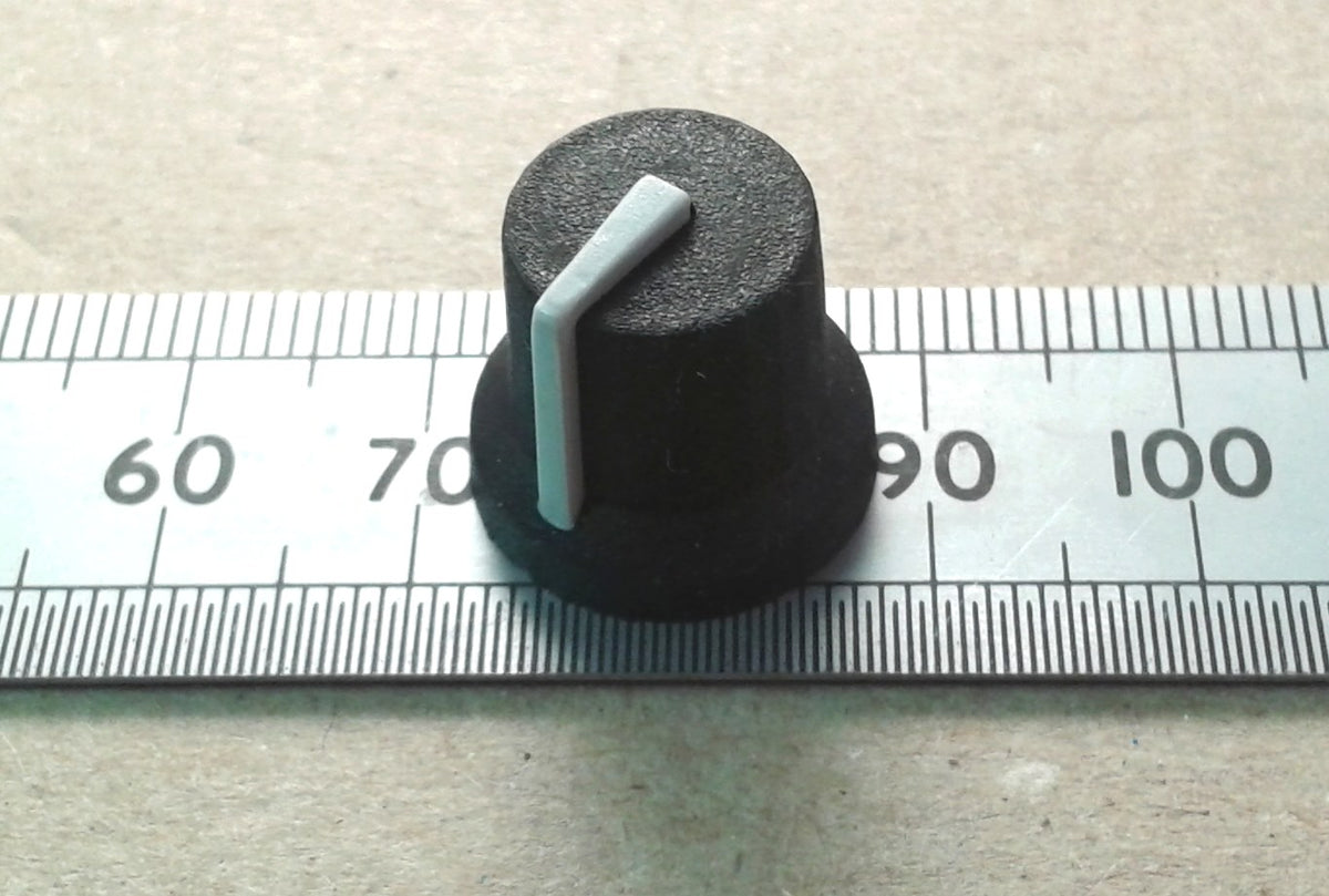Control Knob for 6mm Splined Shaft Pots With Indicator Line K87MBR T18