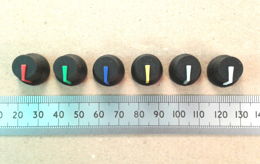 Control Knob for 6mm Splined Shaft Pots With Indicator Line K87MBR T18