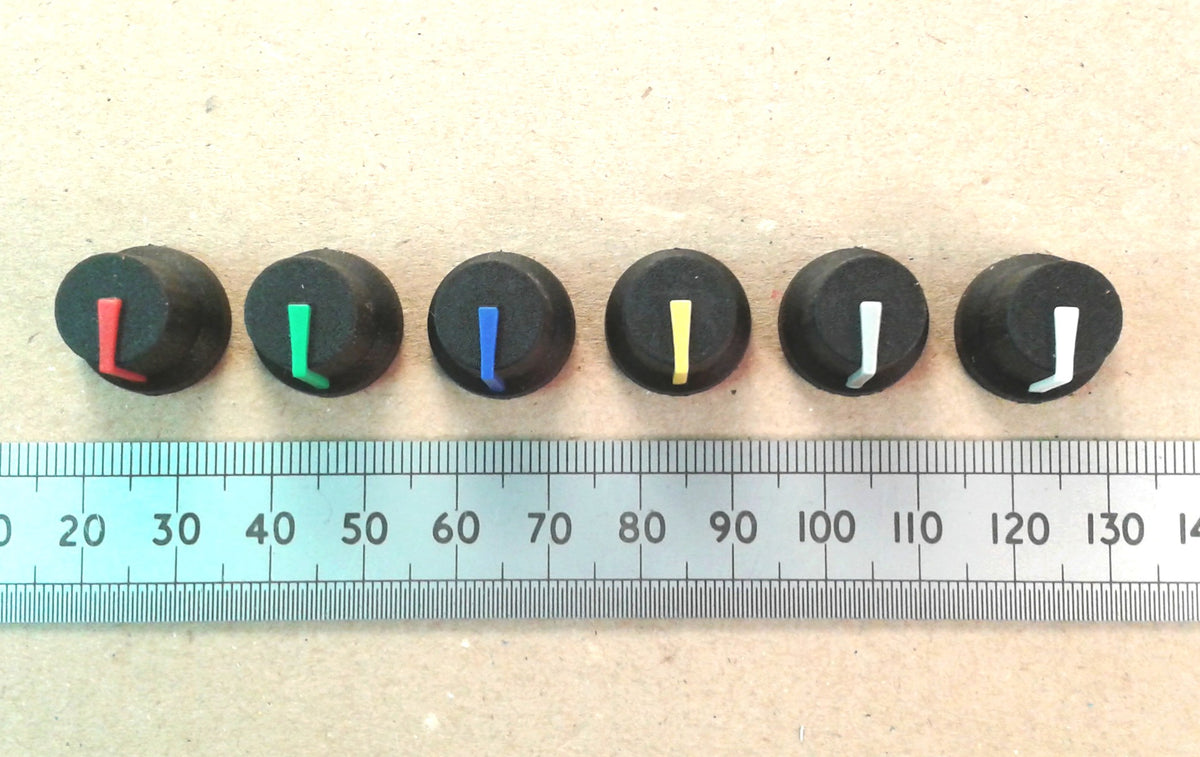Control Knob for 6mm Splined Shaft Pots With Indicator Line K87MBR T18
