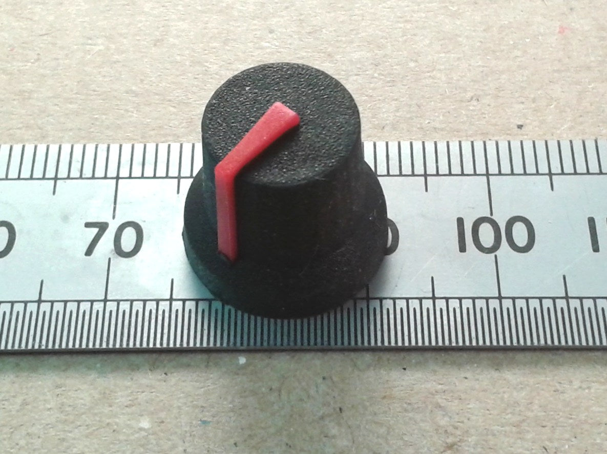 Control Knob for 6mm Splined Shaft Pots With Indicator Line K87MBR T18