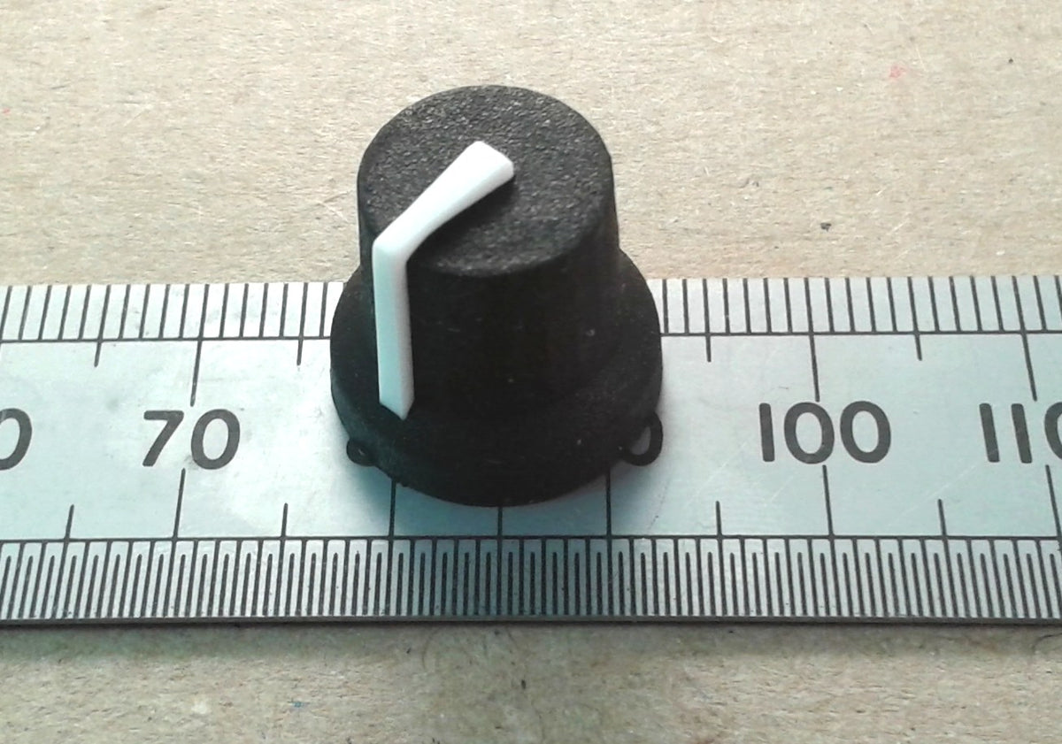 Control Knob for 6mm Splined Shaft Pots With Indicator Line K87MBR T18