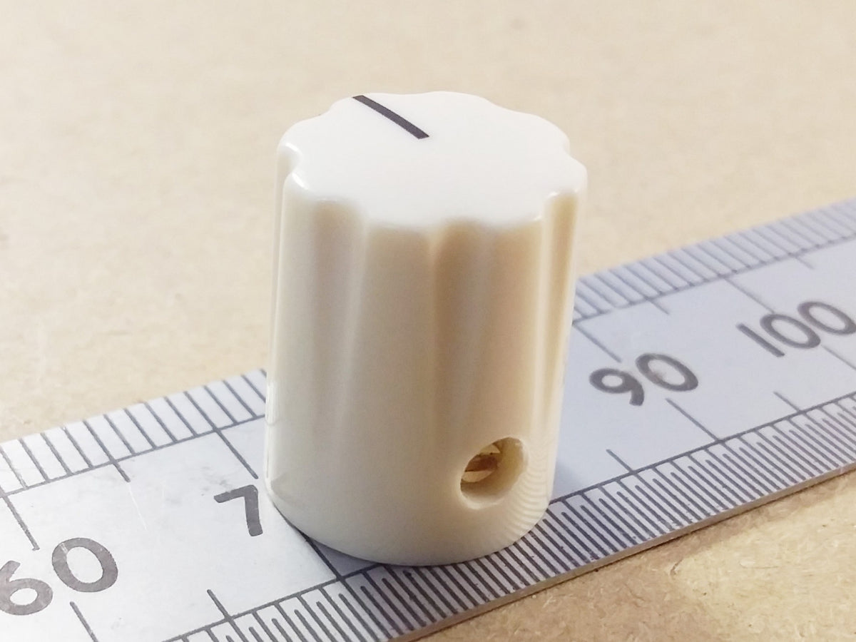 Control Knob For Quarter Inch Round or 6mm Splined Shafts 13mm 1900h