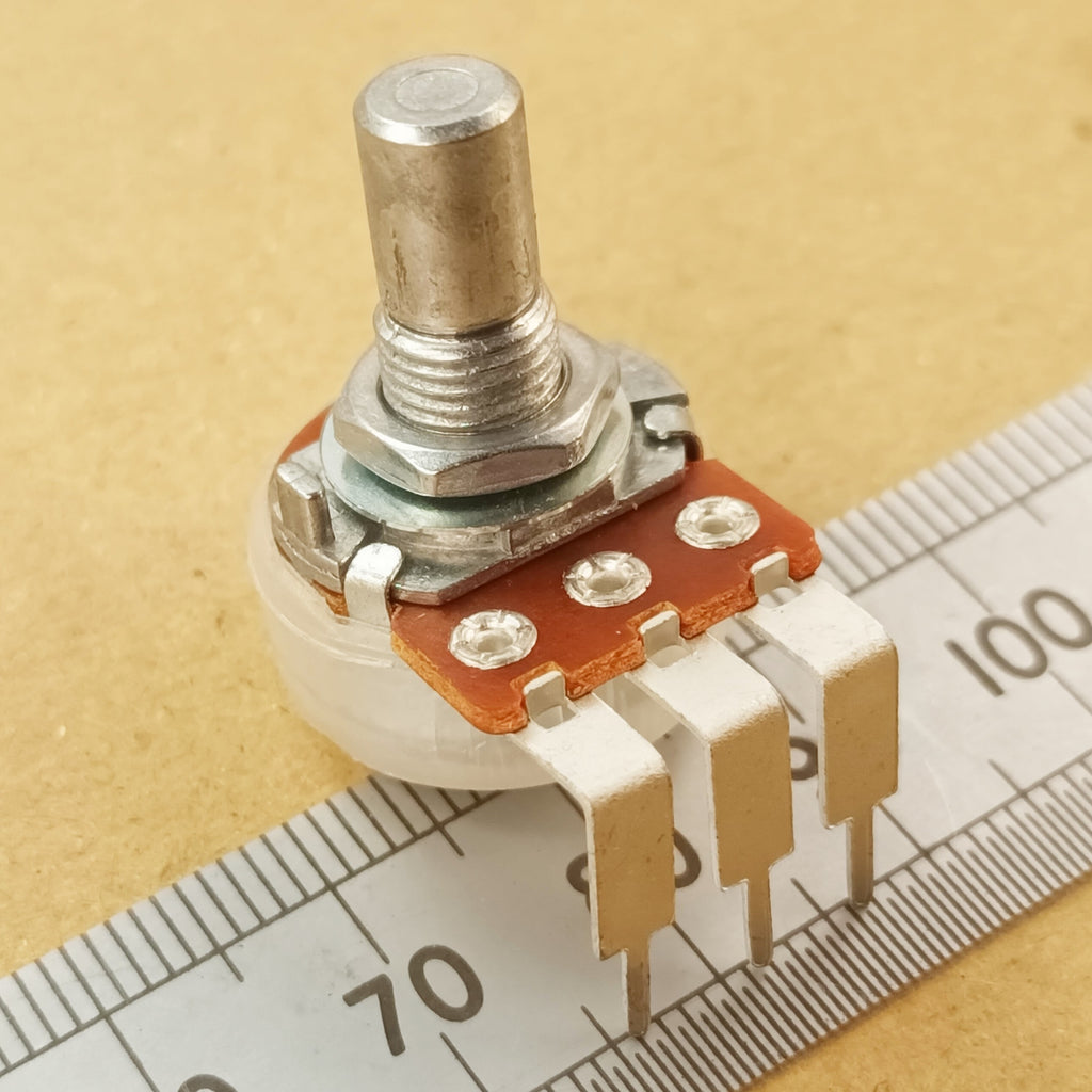 Potentiometer Reverse Logarithmic Vertical PCB 6mm Round Shaft Inverse C VR60