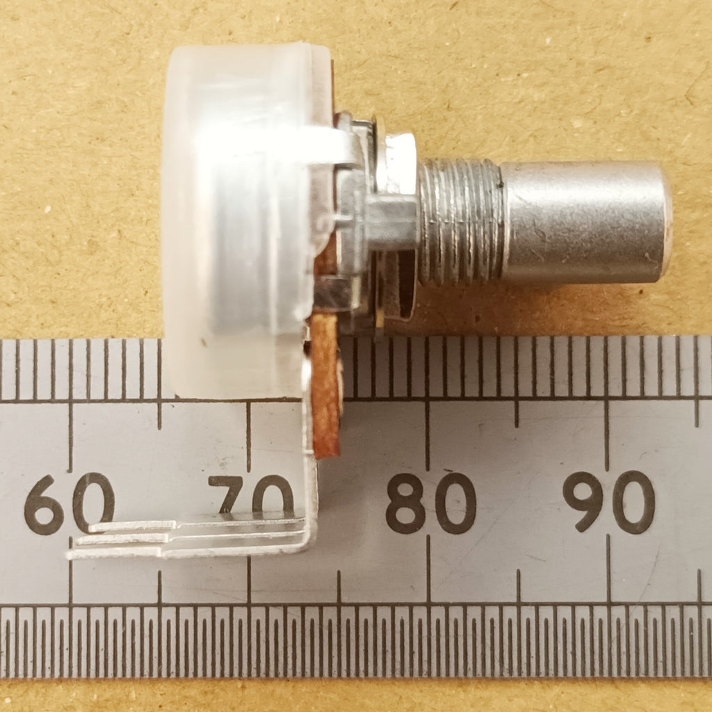 Reverse Logarithmic Potentiometer Vertical PCB Mount 6.3mm 0.25 Inch Round Shaft C VR63