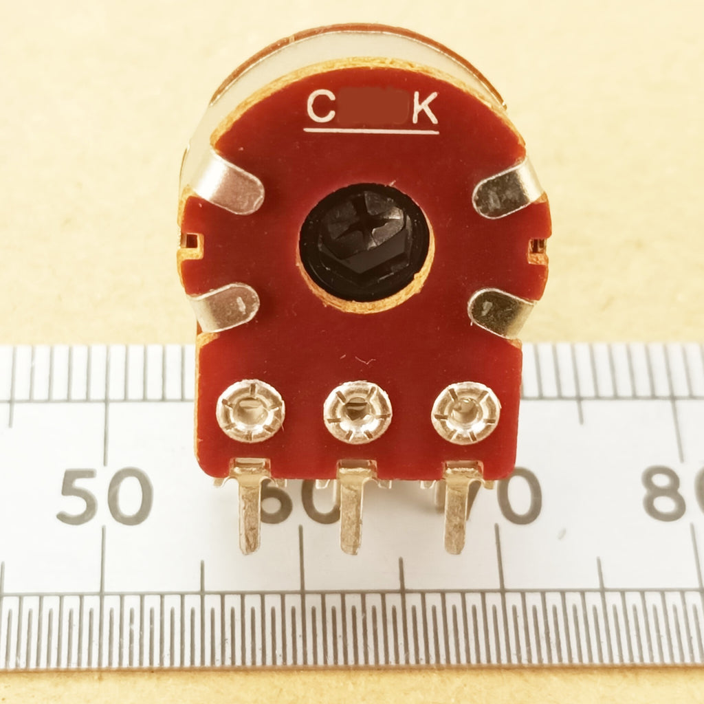 Stereo Potentiometer Reverse Logarithmic Taper Splined Shaft C ST