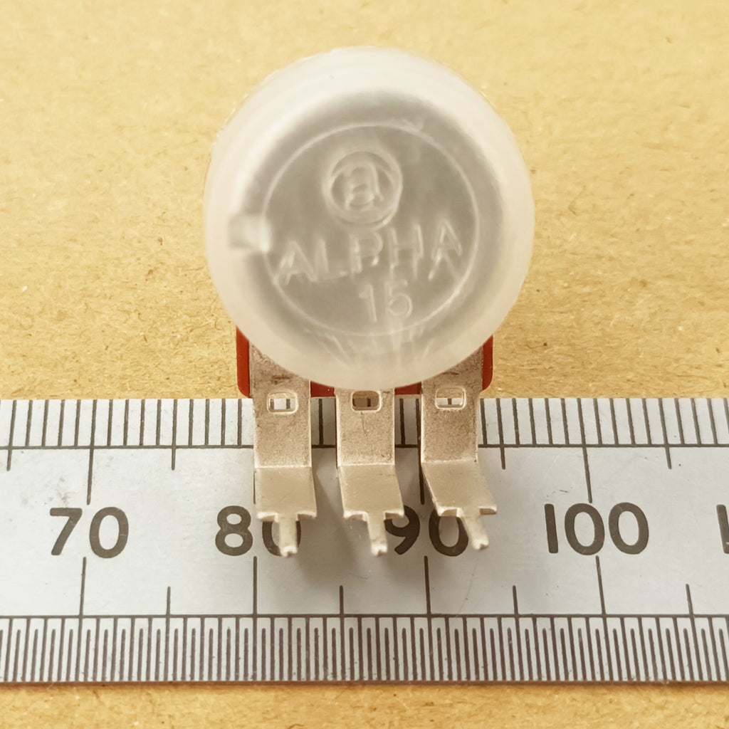 Potentiometer Reverse Logarithmic Vertical PCB 6mm Round Shaft Inverse C VR60