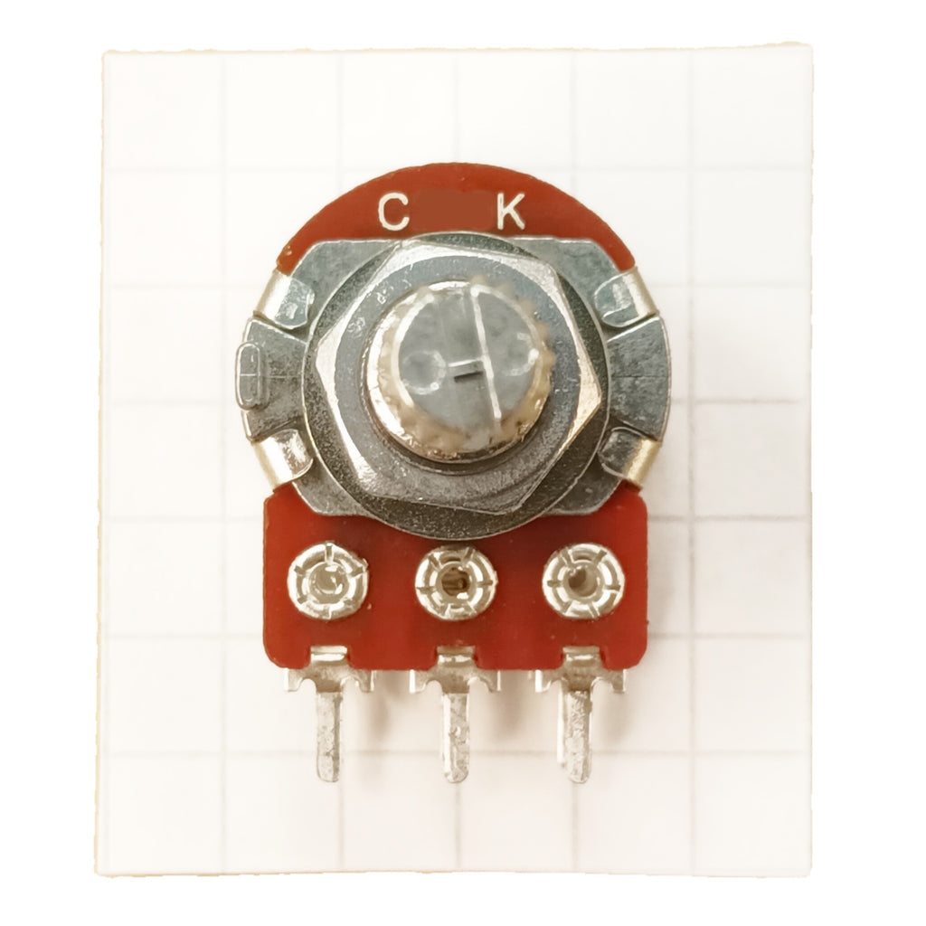 Stereo Potentiometer Reverse Logarithmic Taper Splined Shaft C ST