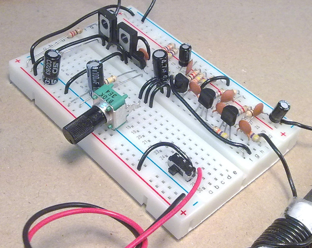 Six Transistor AM Radio Kit Using Solderless Breadboard With Full Online Instructions BBRK-1