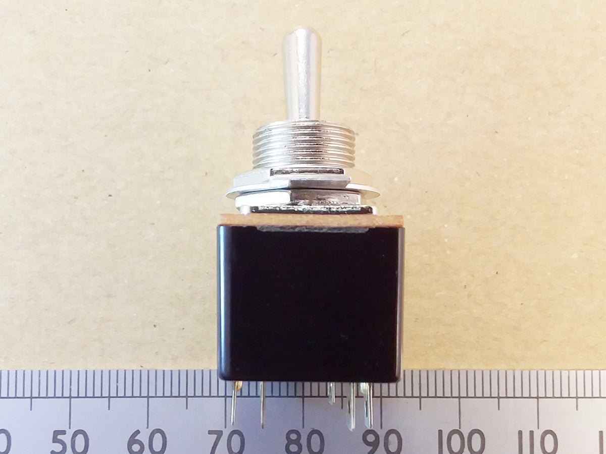Mains Power Toggle Switch DPDT 250V 1.5A With On Off Plate Bezel