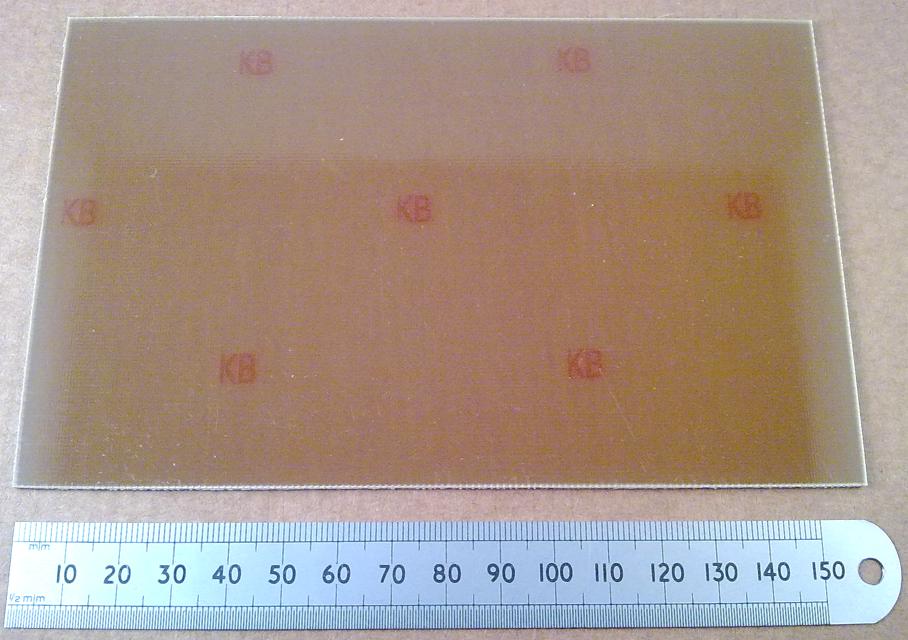 Single Sided Copper Clad FR4 100 By 160 mm Circuit Board Fibre Glass PCB Material