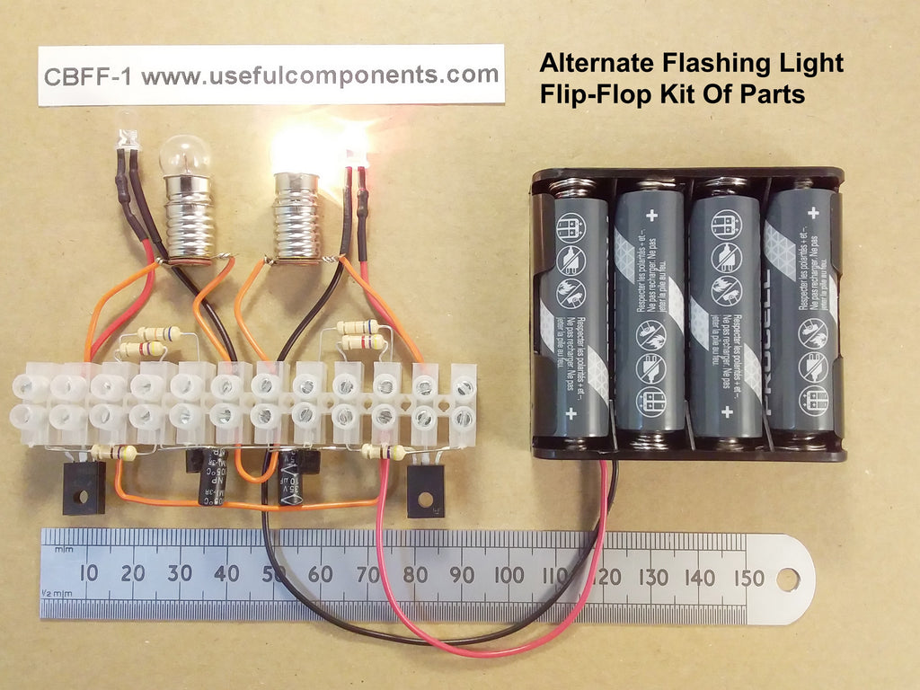 Flashing Light Flip-Flop Kit With Full Online Instructions CBFF-1