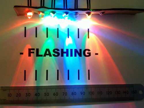 12 Volt Flashing LED Pre-Wired 5mm Clear High Brightness Works From 6V To 12V