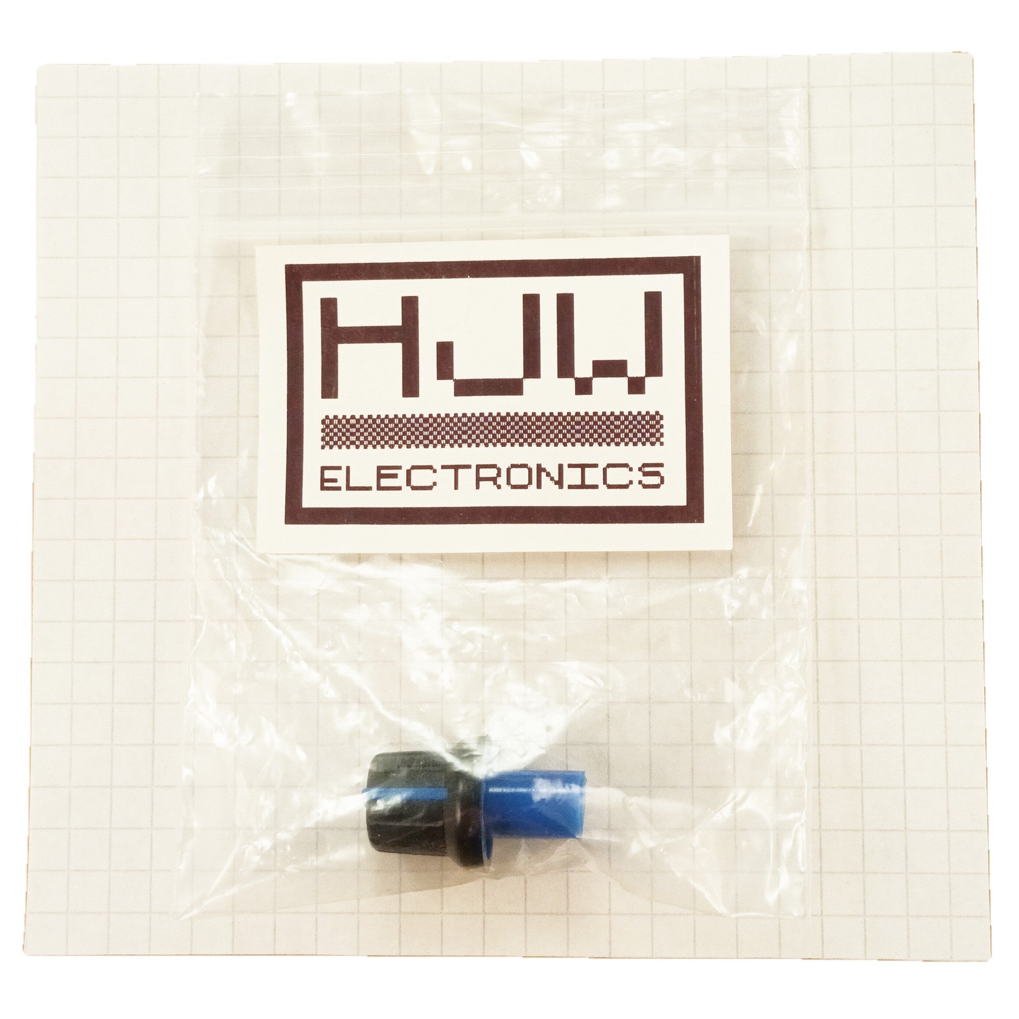 Extension Knob Through Panel for 6mm Split Splined T18 Shaft Pots Blue Pointer