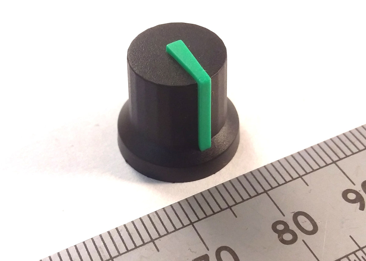 Potentiometer Control Knob For 6mm D Shaft Pots with Colored Line K87MBR D60