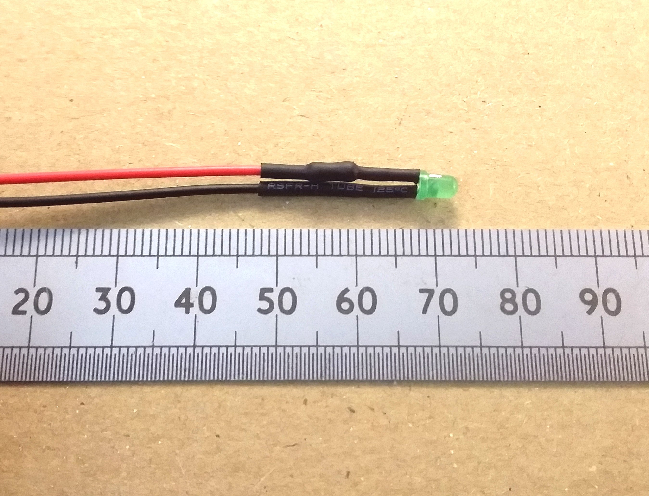3mm Diffused LED 12 Volt 12V Pre-Wired Constant