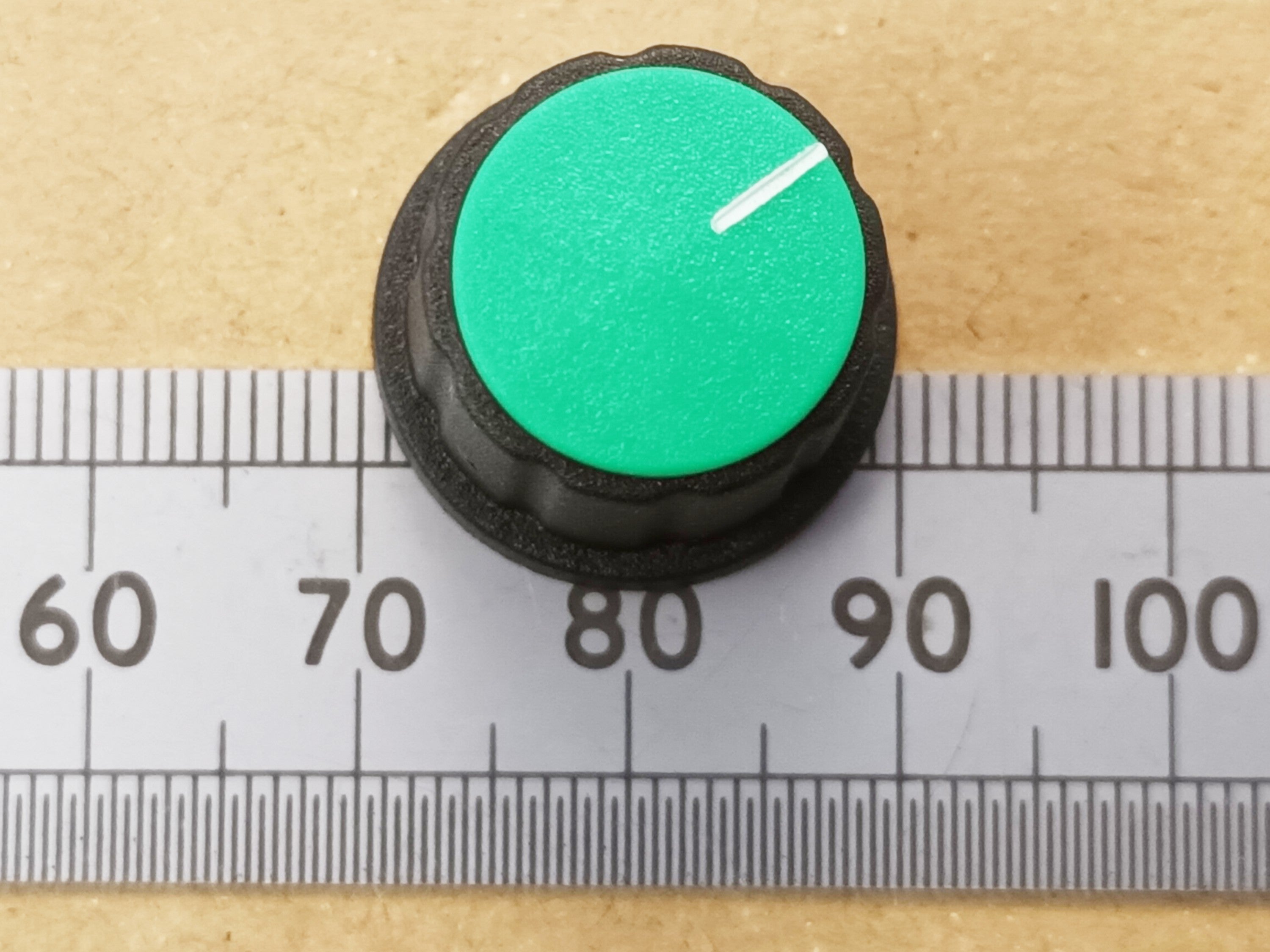 Volume Control Knob 19mm with Movable Pointer Cap For 4mm Round Shaft K21 R40S