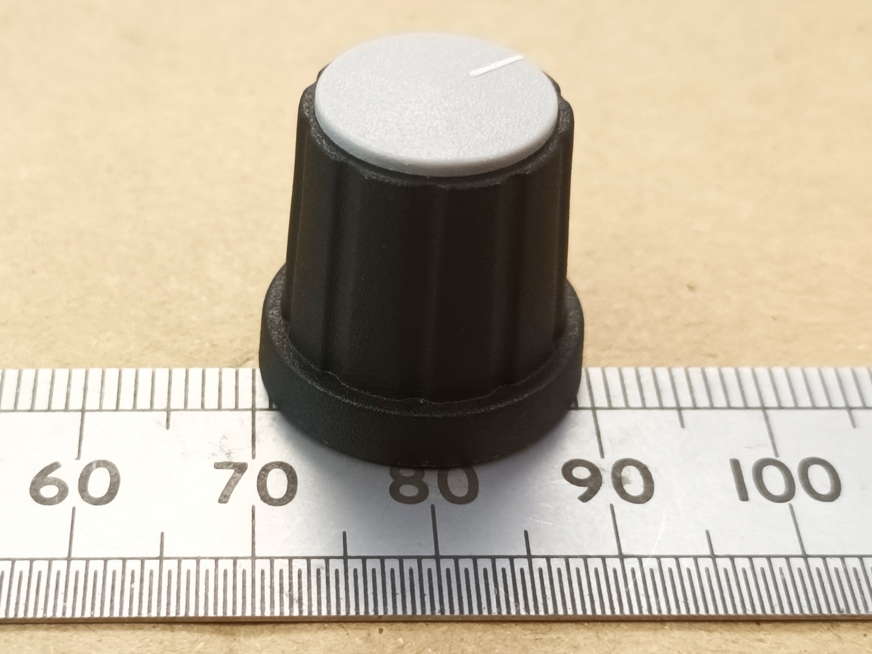 Movable Pointer Cap Control Knob 19mm 6mm Splined T18 Shaft K21 T18