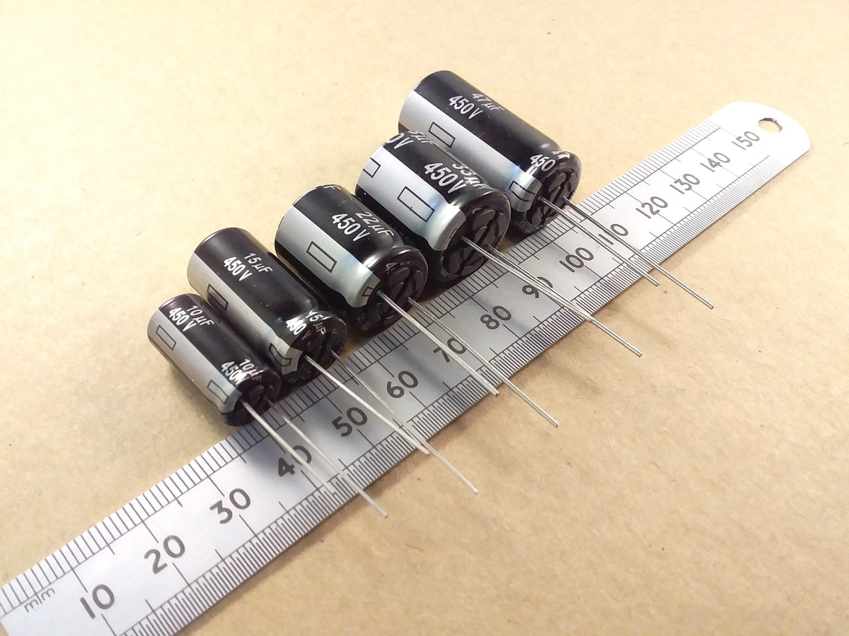 450V High Voltage Capacitor For Valve Tube Radio HT Power Supply Filter 10uF 15uF 22uF 33uF 47uF Panasonic EE