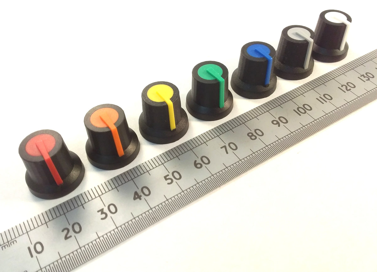 Control Knob for 6mm T18 Splined Shaft Pots With Indicator Line K87MAR