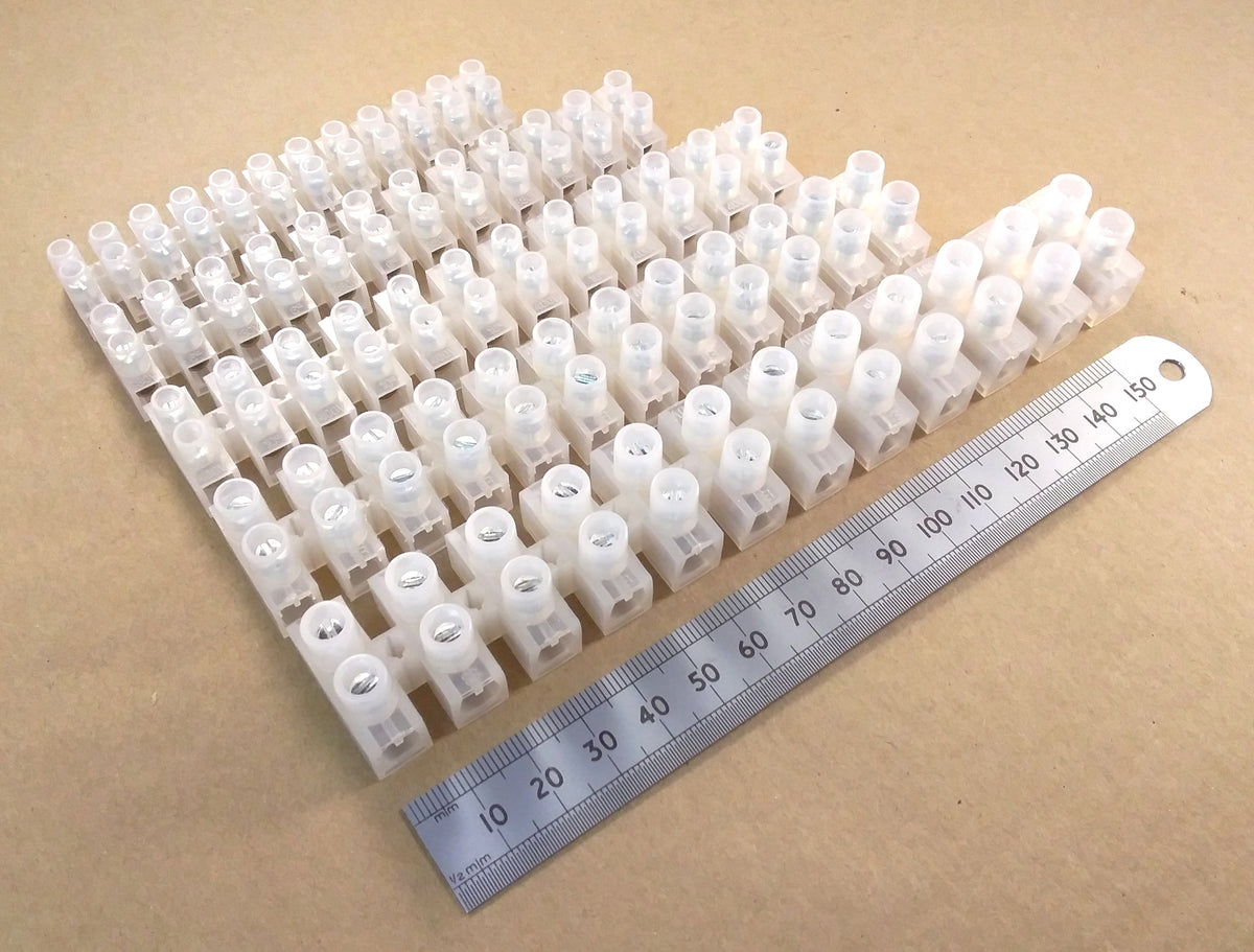 12 Way Electrical Terminal Strip Block 250V 3, 5, 10, 15, & 30 Amp