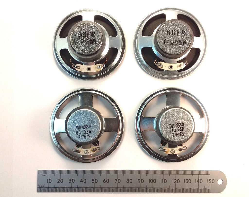 Speaker 8 Or 64 Ohm Paper or Mylar Cone 66mm Ferrite Magnet