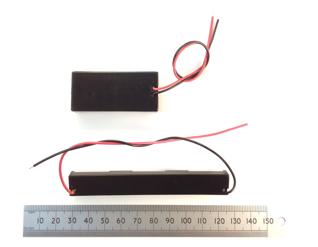 2X AAA Battery Holder With Wires 2 UM4, Long And Side By Side