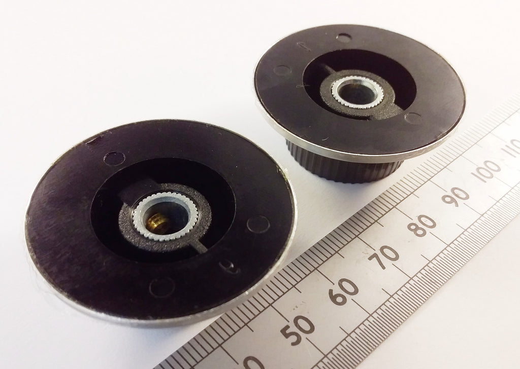 Aluminum Skirt Control Knob 37mm, 6.3mm Shaft, 0-10 Or Pointer Marking