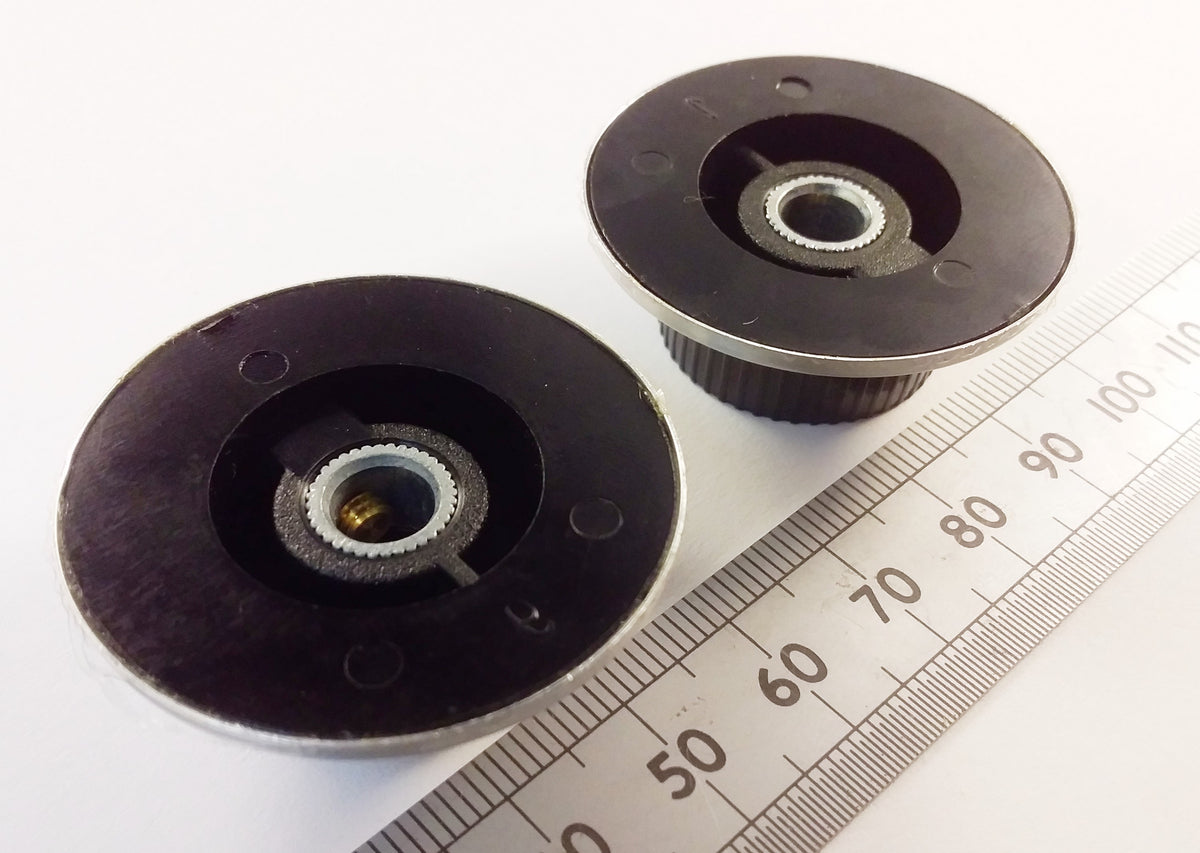 Aluminum Skirt Control Knob 37mm, 6.3mm Shaft, 0-10 Or Pointer Marking