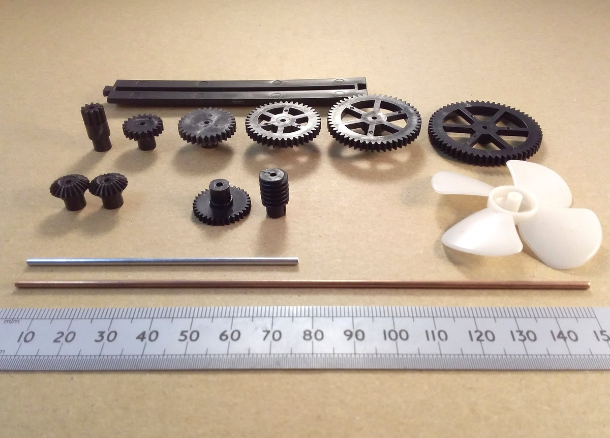 Miniature Plastic Cog Gears Rack Bevel Fan Or 2mm Shaft Mechanical Parts
