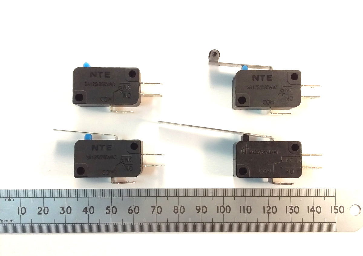 Microswitch SPDT 3A 250V Button Lever Micro Alarm Switch