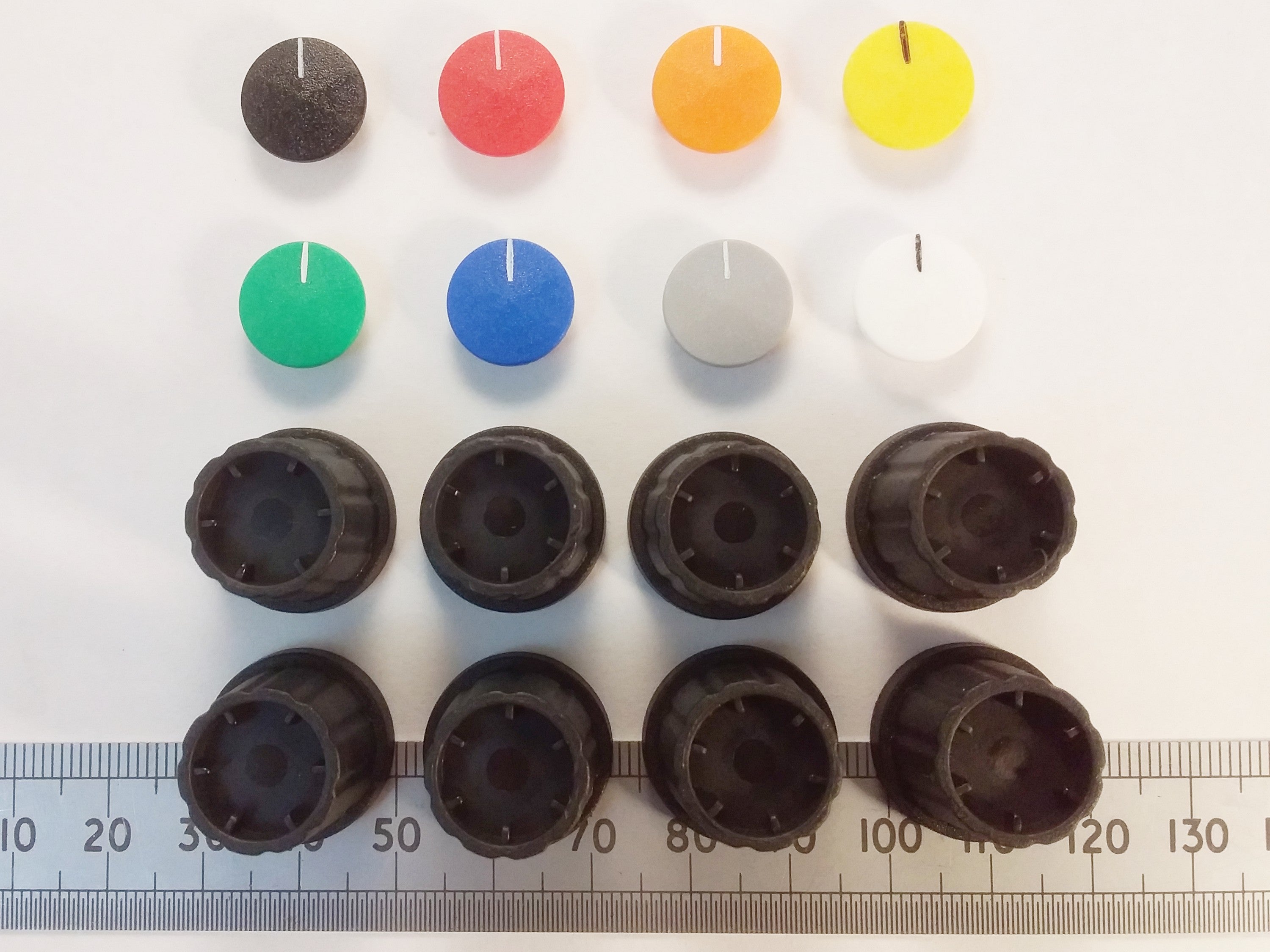 Movable Pointer Cap Control Knob 19mm 0.25 Inch 6.3mm D Shaft K21 D635