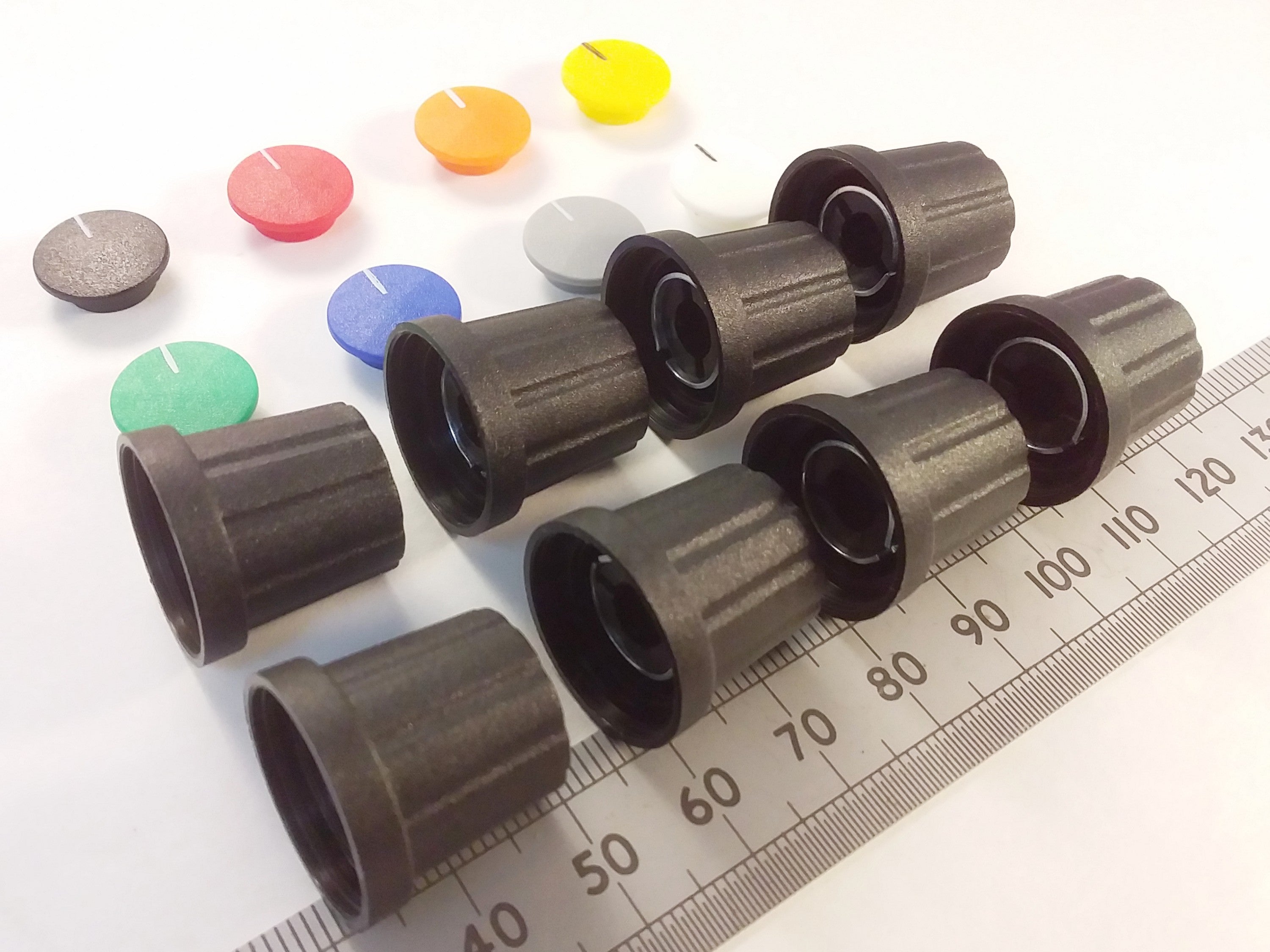Movable Pointer Cap Control Knob 19mm 6mm Splined T18 Shaft K21 T18
