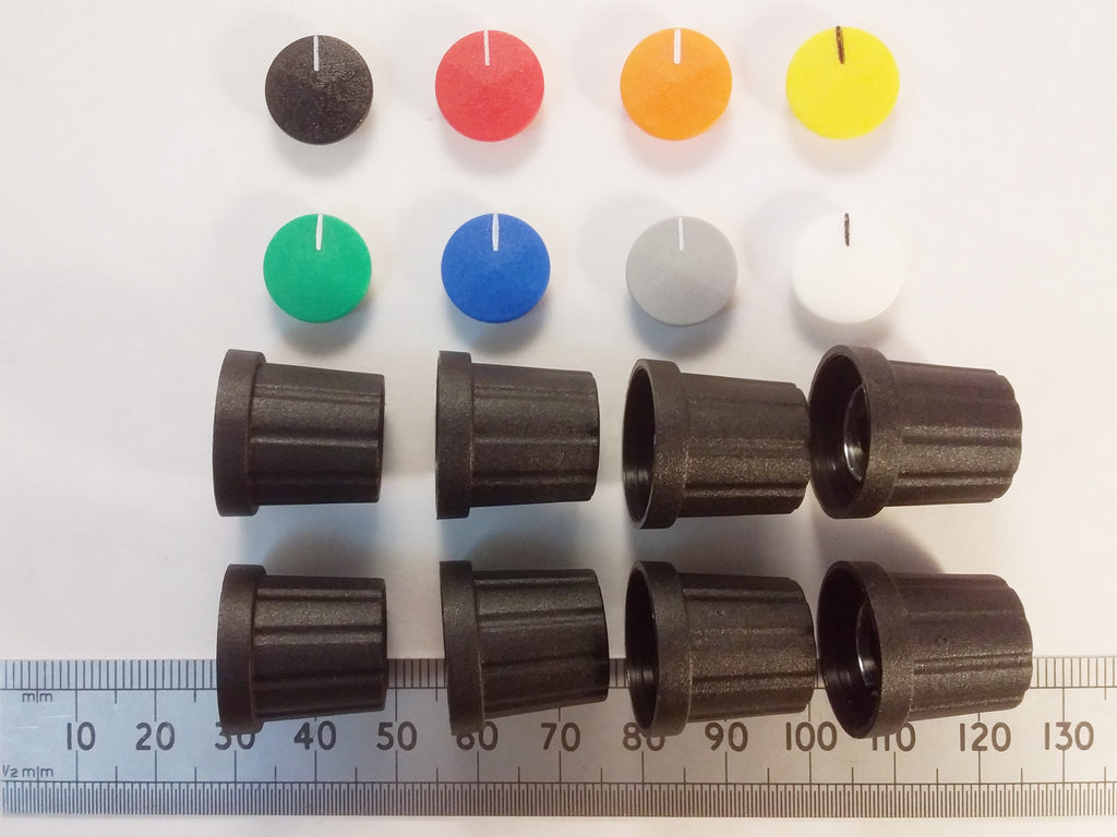 Movable Pointer Cap Control Knob 19mm 0.25 Inch 6.3mm D Shaft K21 D635