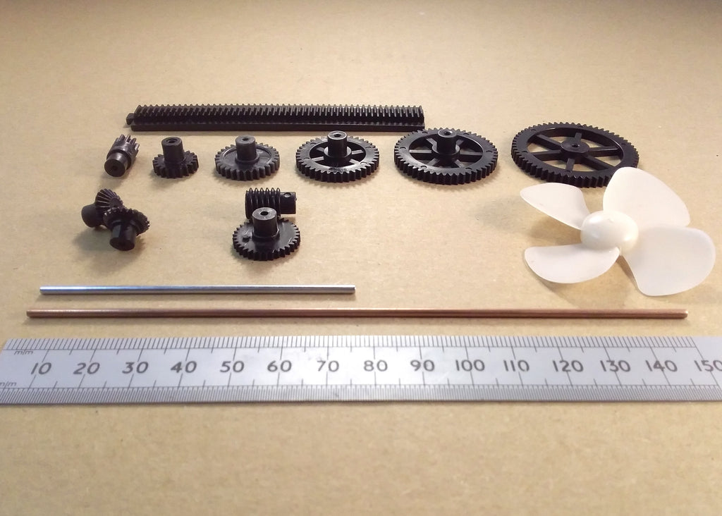 Miniature Plastic Cog Gears Rack Bevel Fan Or 2mm Shaft Mechanical Parts