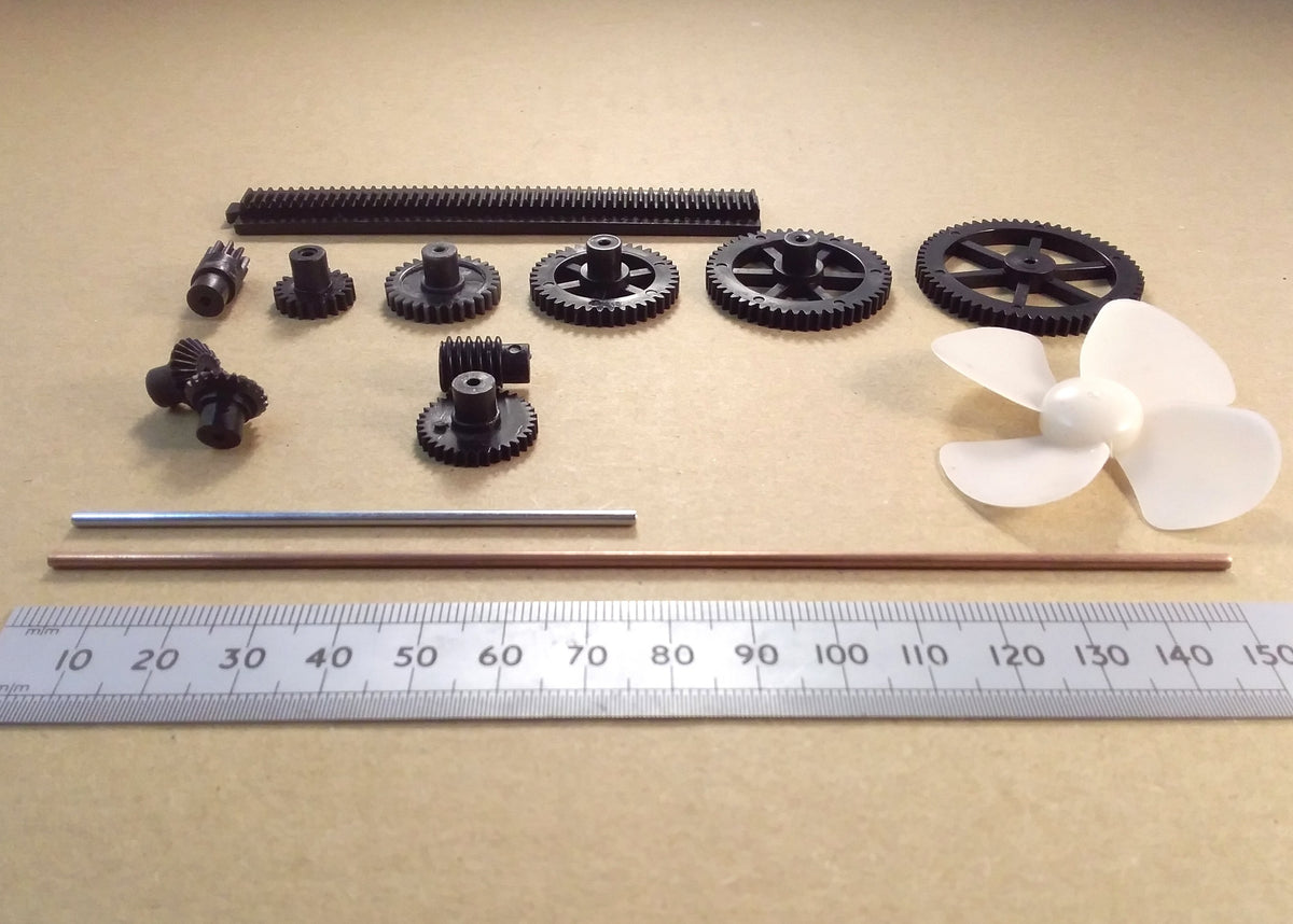 Miniature Plastic Cog Gears Rack Bevel Fan Or 2mm Shaft Mechanical Parts