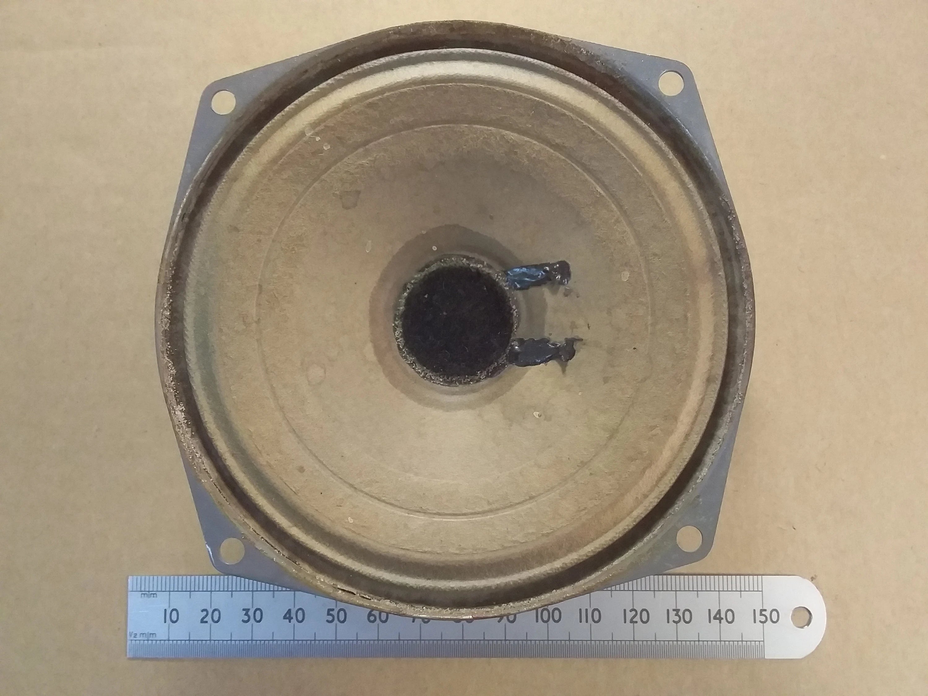 3.2 Ohm Round Transistor Radio Speaker 110 x 110mm Diameter Loudspeaker EKCO