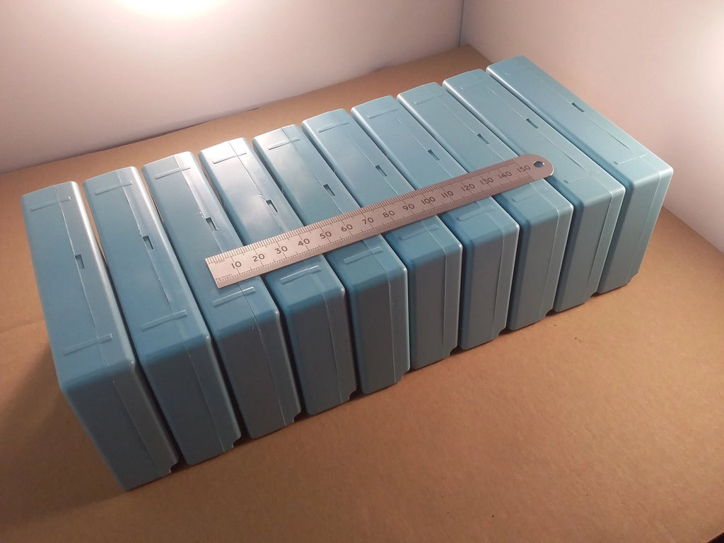 Empty Transistor Radio Kit Clip Together Light Blue Plastic Case