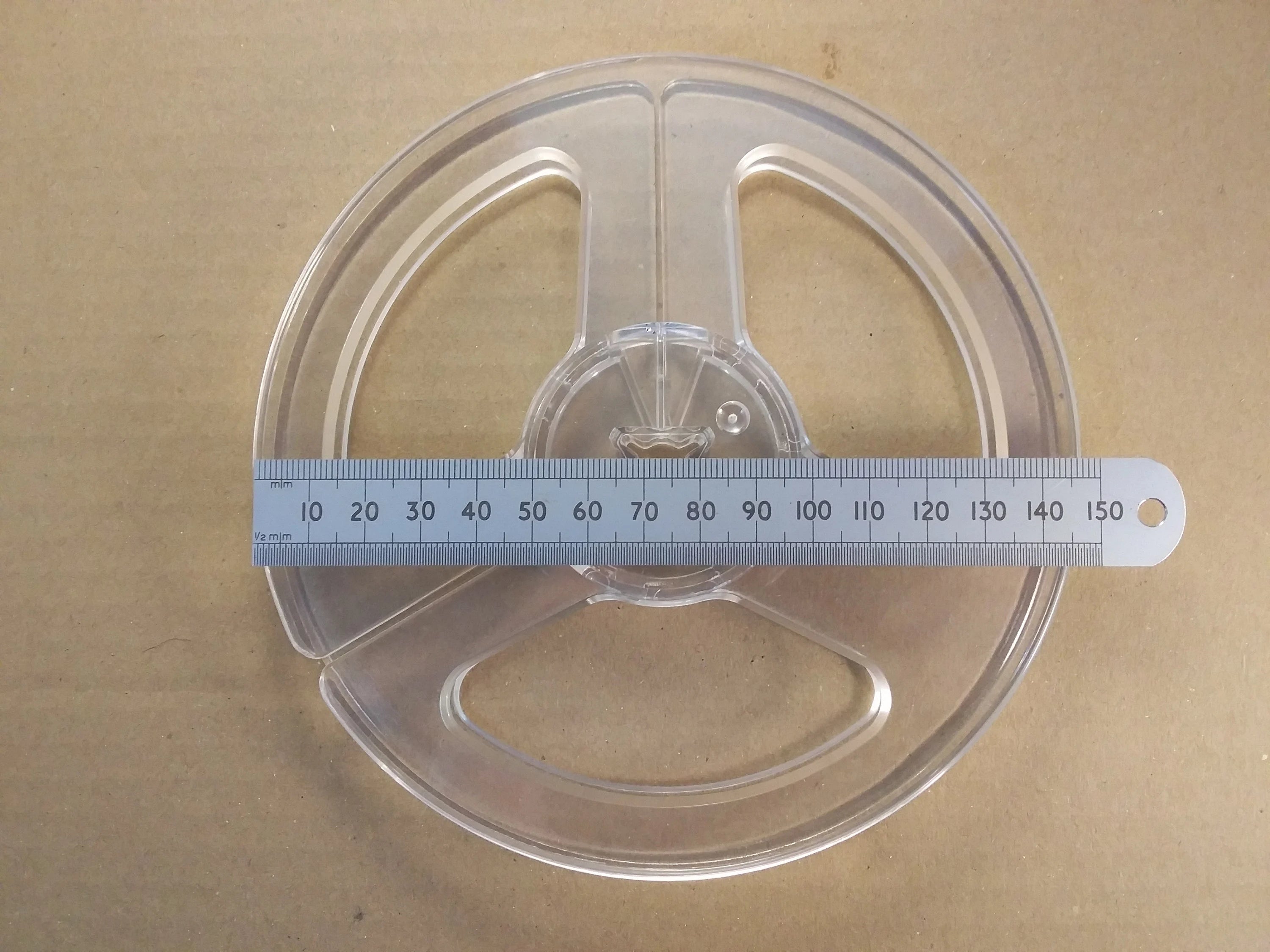 14.5cm 5.75 Inch Reel to Reel Recording Empty Take Up Tape Spool No Markings Tricorn Unbranded Type