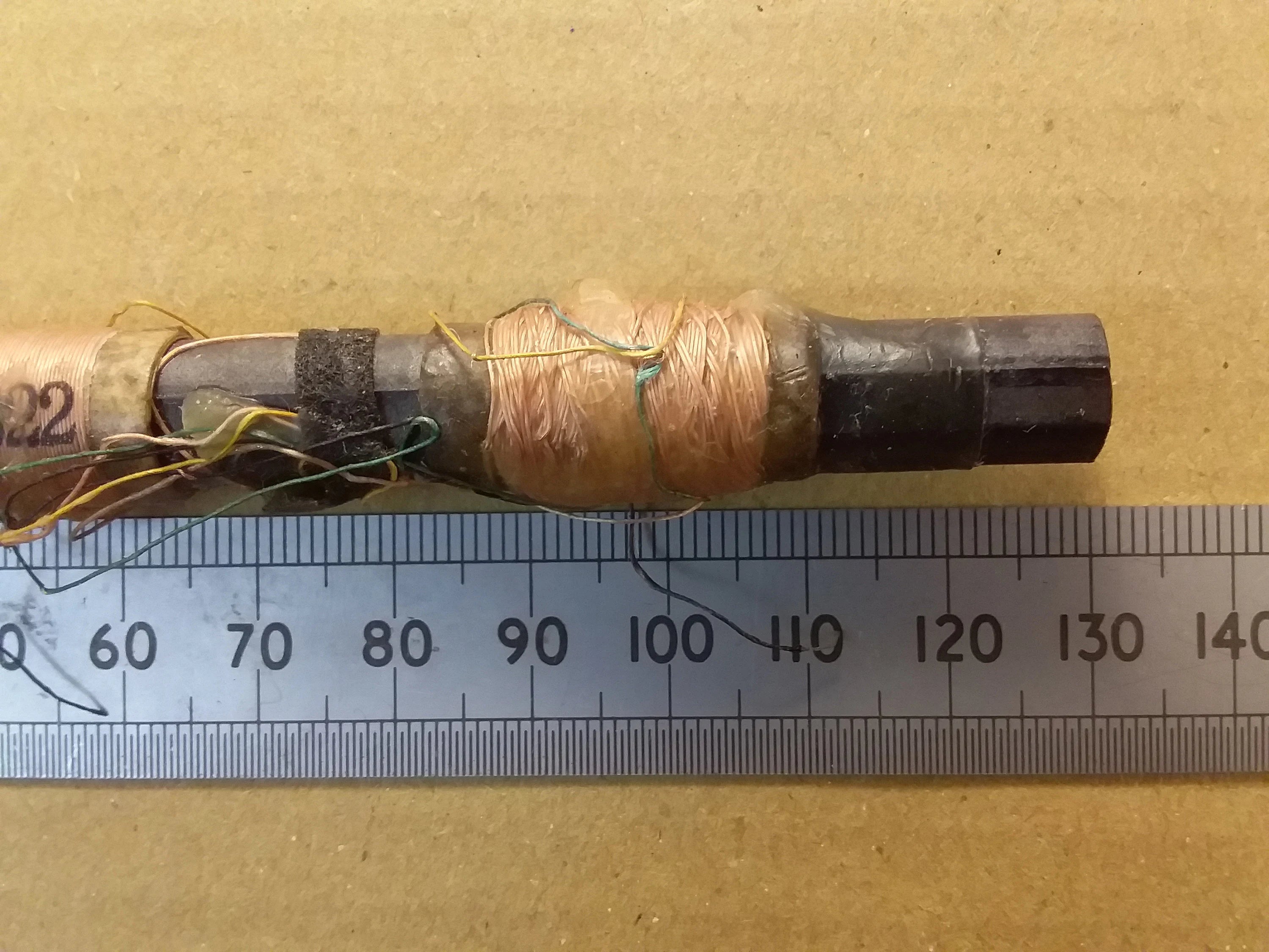 Ferrite Rod 4 Inch 100mm 9.8mm Diameter Loopstick Antenna MW LW AM Radio Coil