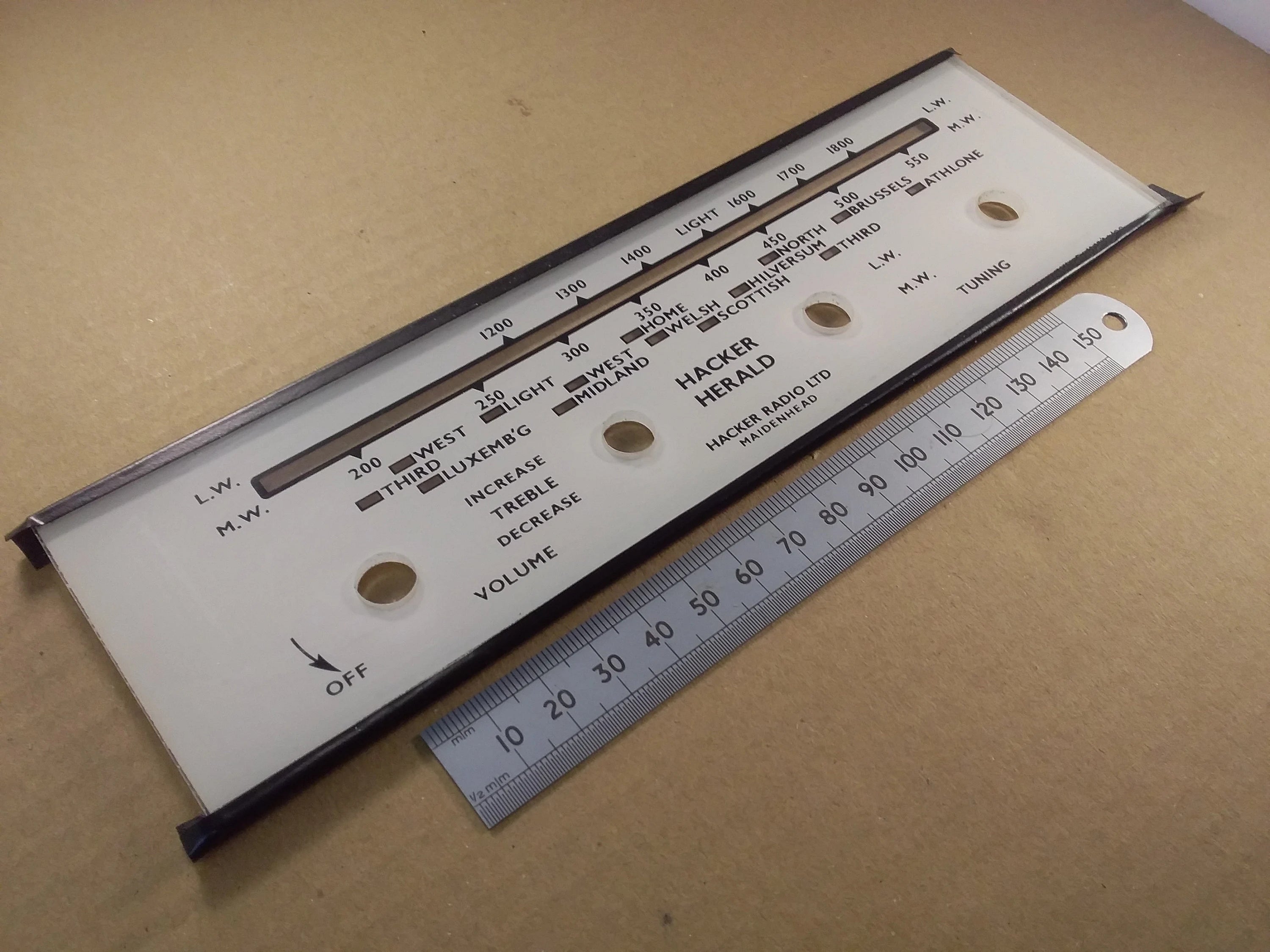 Hacker Herald Perspex Lucite Tuning Scale 1