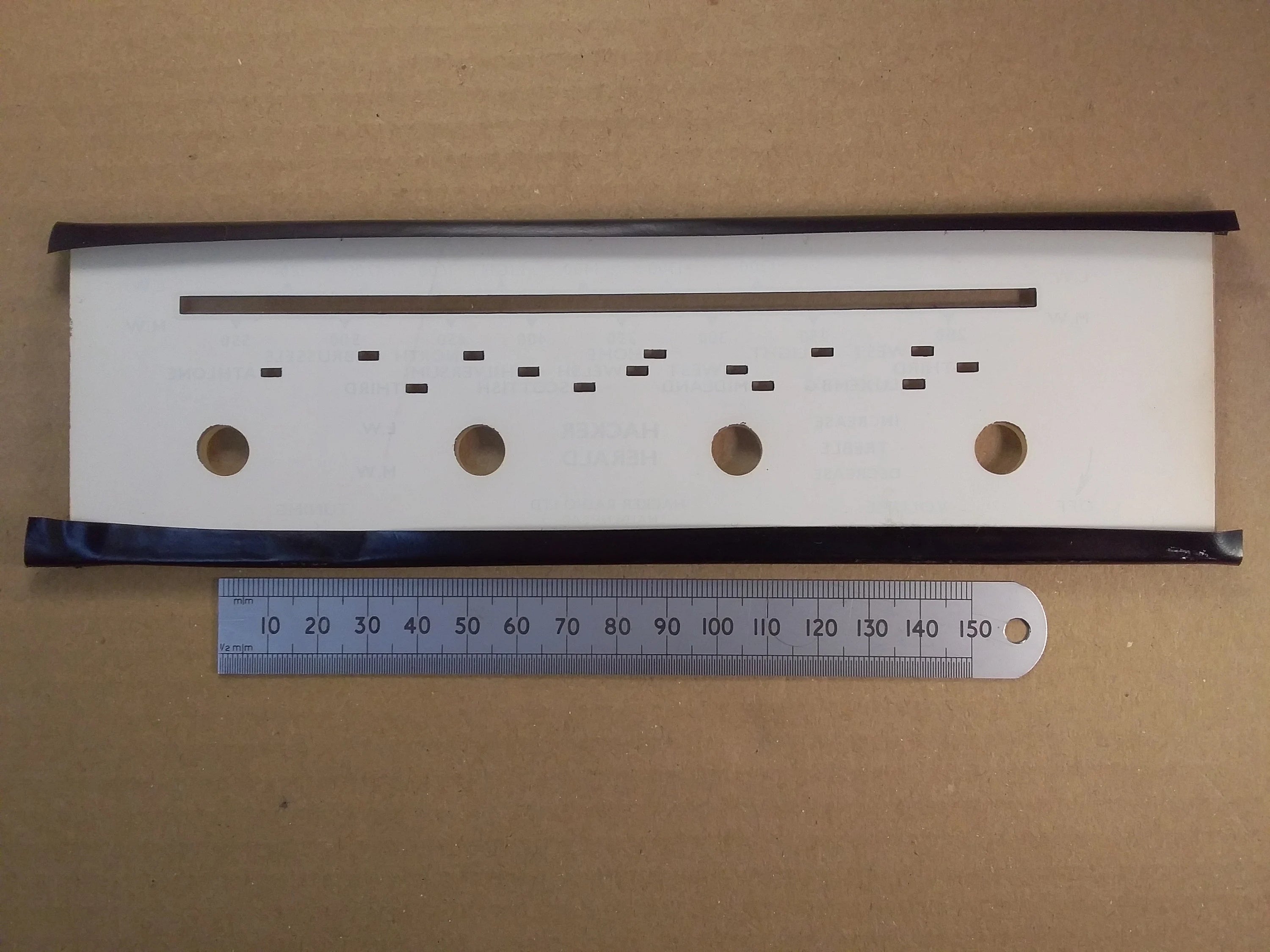 Hacker Herald Perspex Lucite Tuning Scale 1