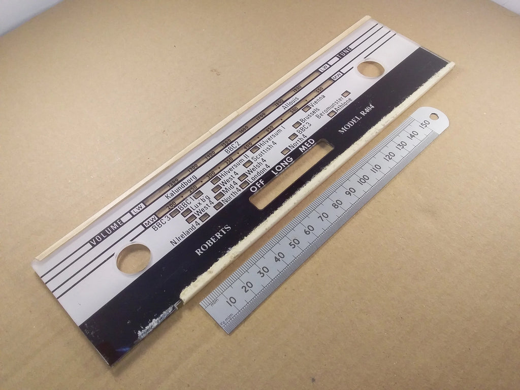 Radio Tuning Scale Roberts R404 Perspex Lucite #2