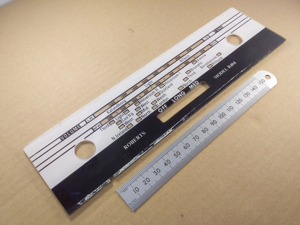 Perspex Tuning Scale Roberts R404 Lucite 3