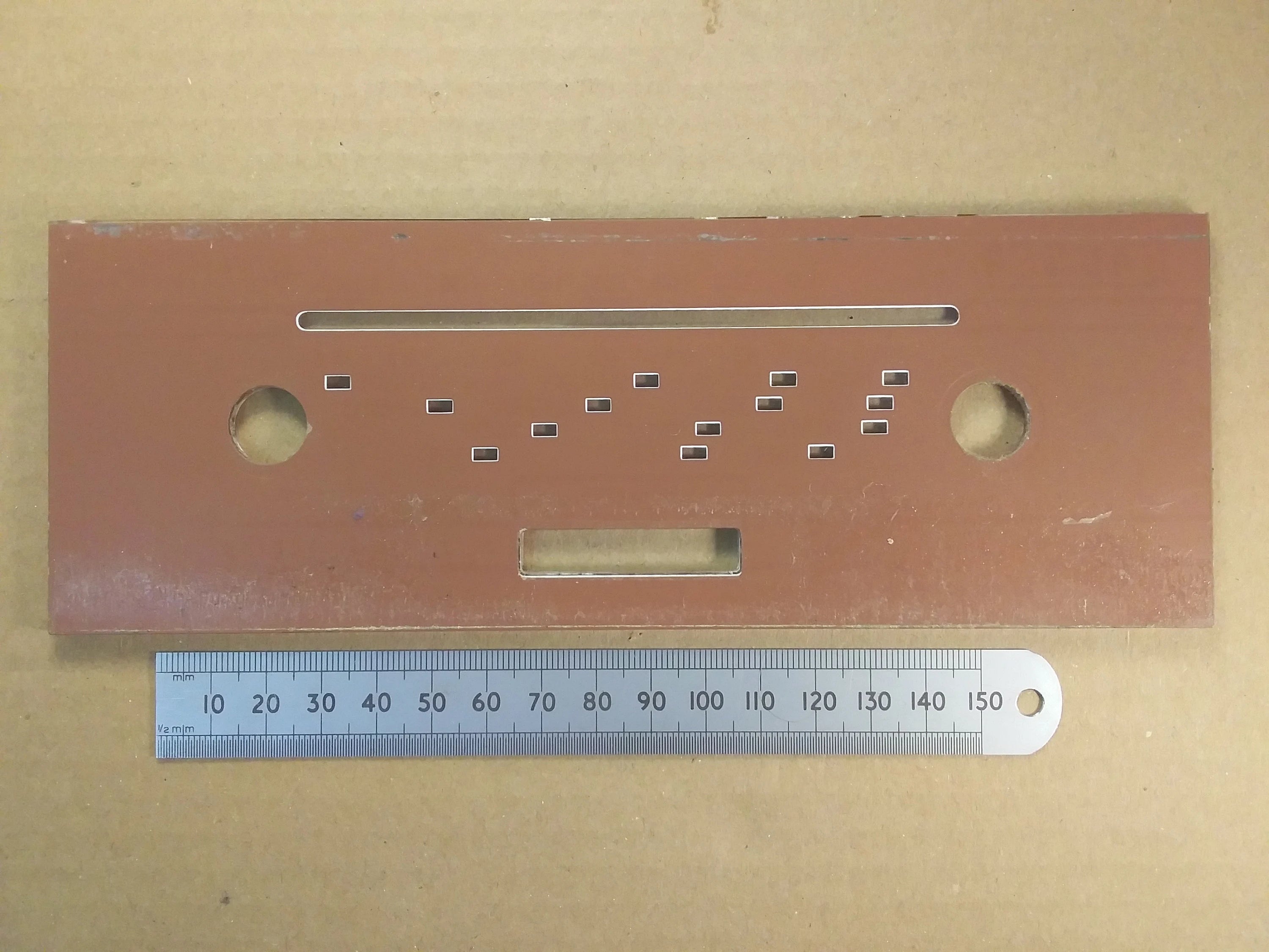 Hacker Mini Herald RP17A Perspex Lucite Radio Tuning Scale