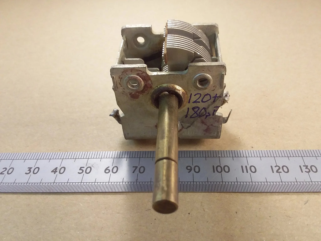 Variable Capacitor Dual Gang 120 180pF 300pF Total 5:1 Reduction Drive