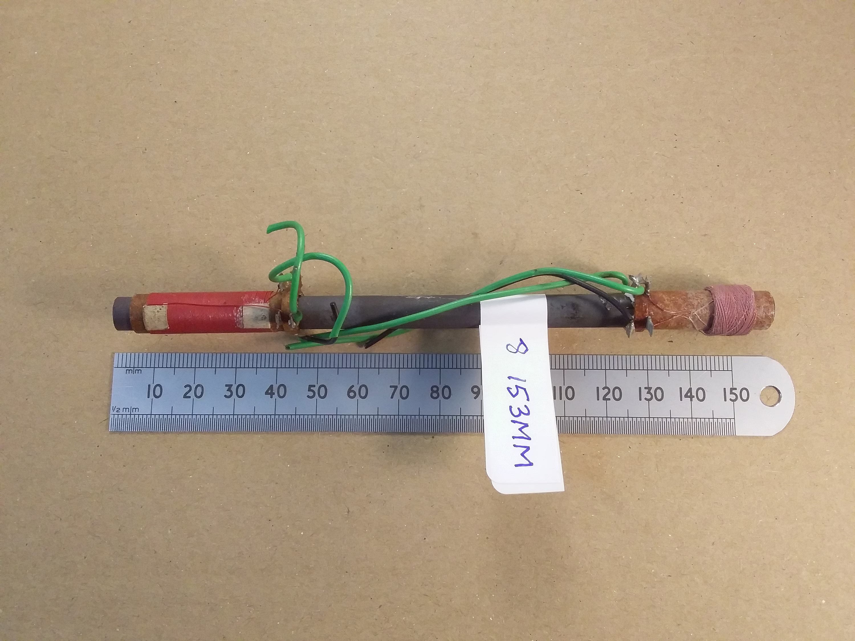 6 Inch 153mm Long 8mm Diameter Ferrite Rod Loopstick Antenna with MW & LW Radio Coils
