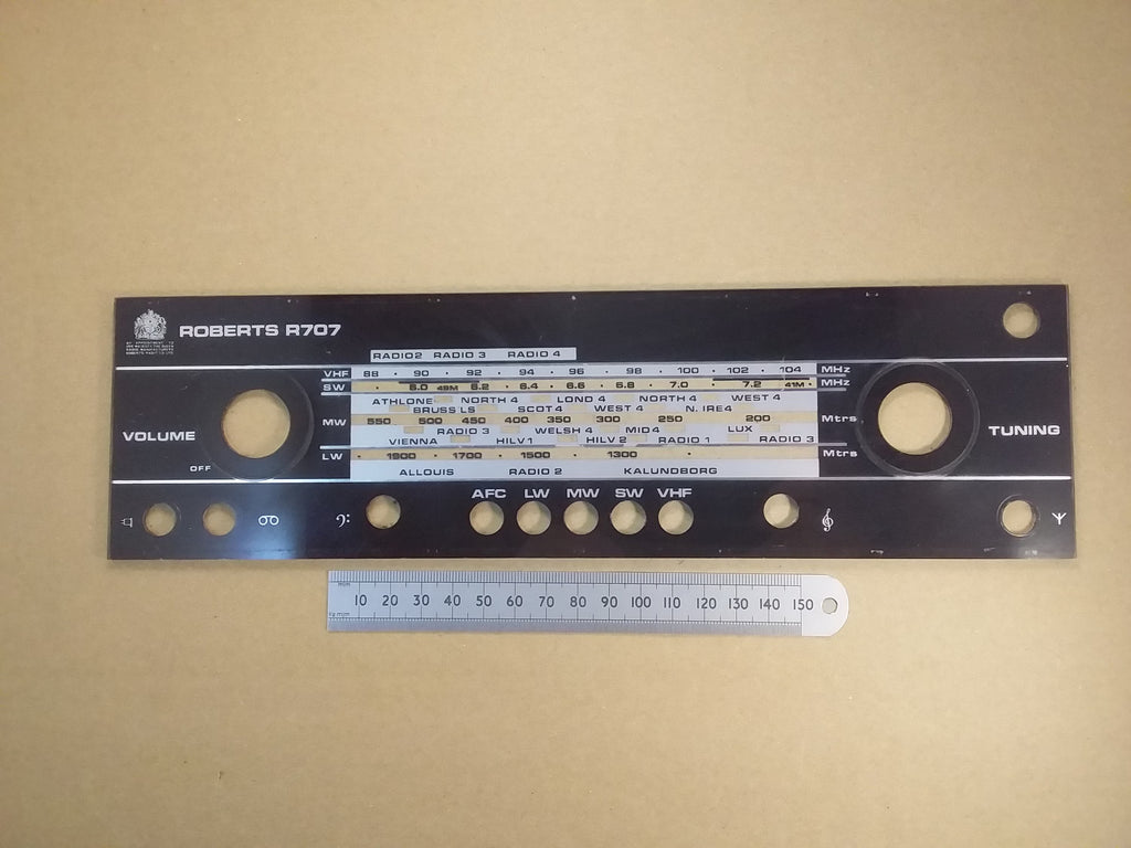 Roberts R707 4 Band Transistor Radio Perspex Tuning Scale