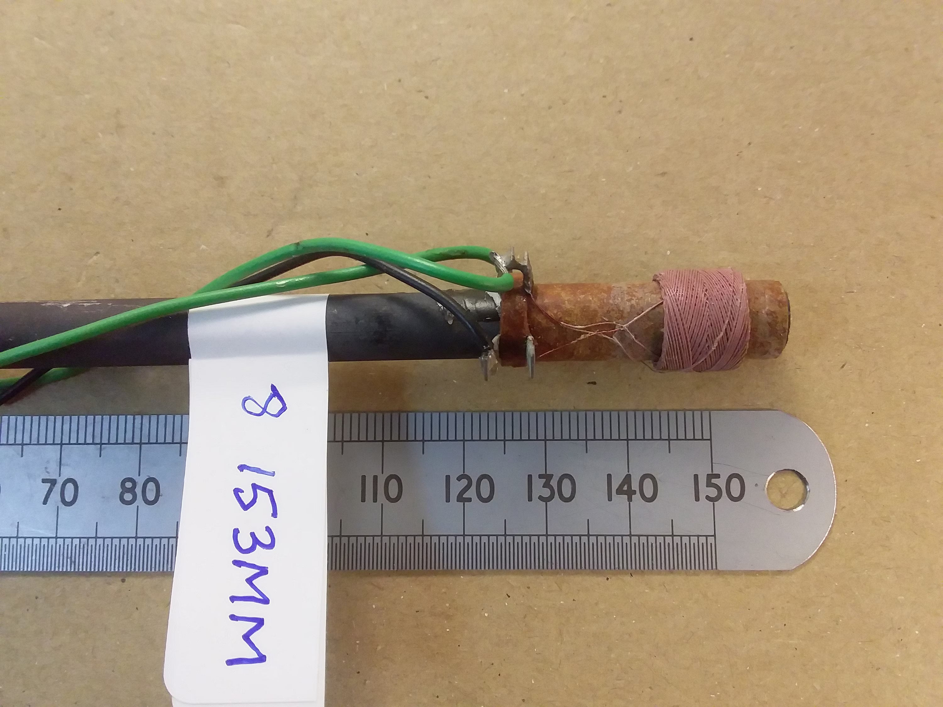 6 Inch 153mm Long 8mm Diameter Ferrite Rod Loopstick Antenna with MW & LW Radio Coils